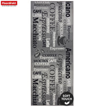 Chodnik dywanowy | Coffee | Nowoczesny dywan do kuchni z motywem kawy | Antypoślizgowy, trwały i łatwy w czyszczeniu