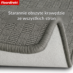 Chodnik dywanowy | Monaco | Wąski dywan z obszyciem, łatwy w pielęgnacji i wytrzymały