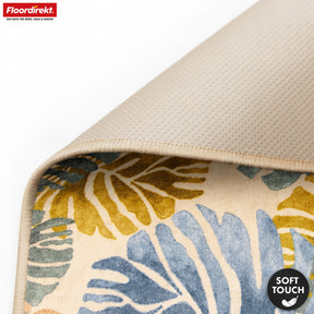 Dywan | Amazonia | Nowoczesny dywan z motywem liści | Antypoślizgowy, wytrzymały i łatwy w czyszczeniu | Dostępny w różnych rozmiarach