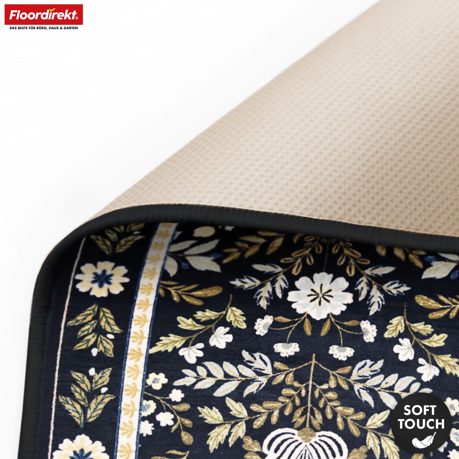 Dywan | Aristo | Elegancki dywan z klasycznym kwiatowym wzorem | Antypoślizgowy, trwały i łatwy w czyszczeniu | Dostępny w różnych rozmiarach