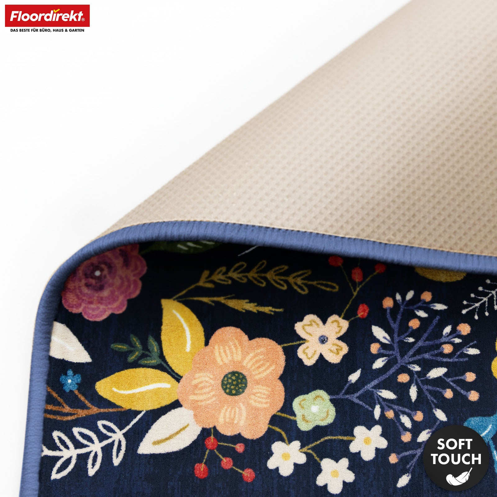 Dywan | Damaskus | Nowoczesny dywan z kwiatowym wzorem | Antypoślizgowy, wytrzymały i łatwy w czyszczeniu | Dostępny w różnych rozmiarach