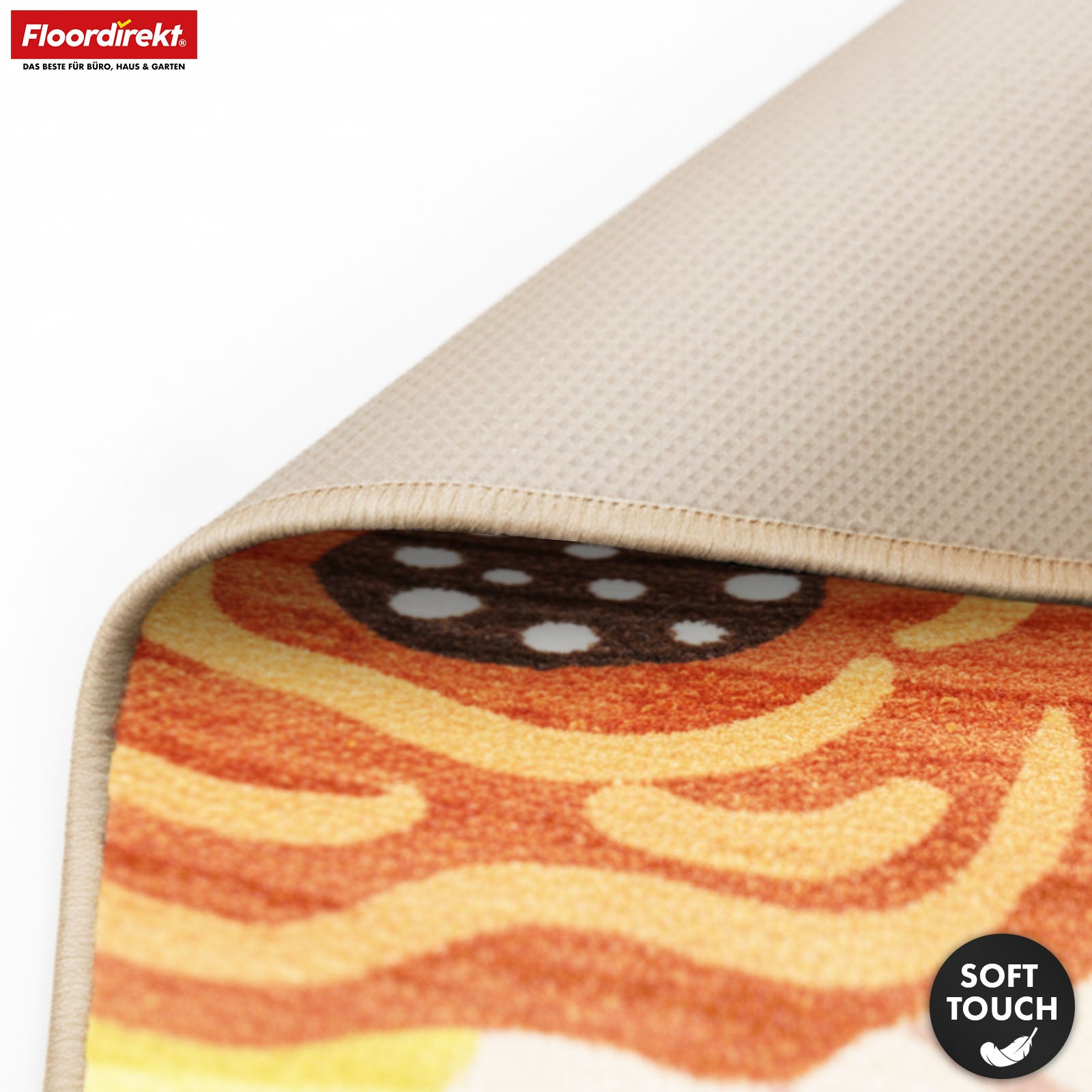 Dywan | Fleur | Nowoczesny dywan z kolorowym kwiatowym wzorem | Antypoślizgowy, trwały i łatwy w czyszczeniu | Dostępny w różnych rozmiarach