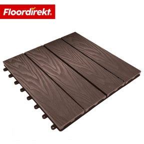 Płytka tarasowa WPC | Noble 3D | Nowoczesna płytka klik 30 x 30 cm na balkon i taras