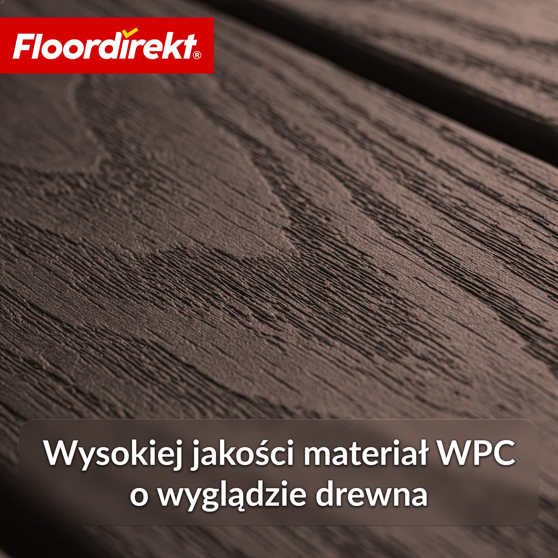 Płytka tarasowa WPC | Noble 3D | Nowoczesna płytka klik 30 x 30 cm na balkon i taras