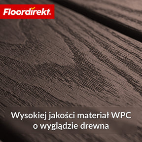 Płytka tarasowa WPC | Noble 3D | Nowoczesna płytka klik 30 x 30 cm na balkon i taras