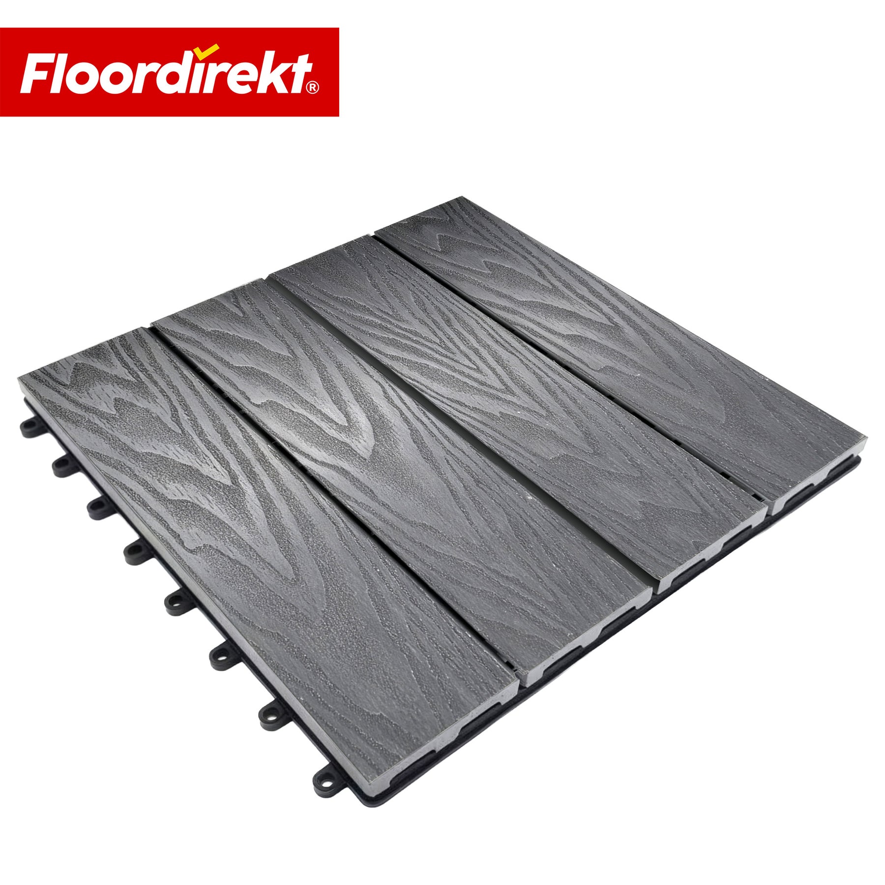 Płytka tarasowa WPC | Noble 3D | Nowoczesna płytka klik 30 x 30 cm na balkon i taras