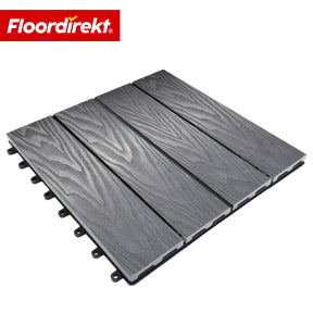 Płytka tarasowa WPC | Noble 3D | Nowoczesna płytka klik 30 x 30 cm na balkon i taras