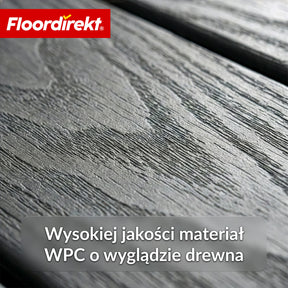 Płytka tarasowa WPC | Noble 3D | Nowoczesna płytka klik 30 x 30 cm na balkon i taras