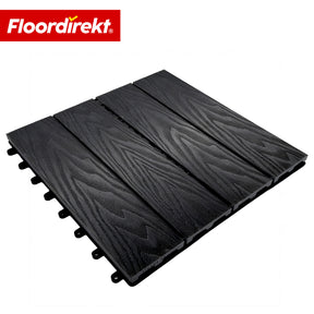 Płytka tarasowa WPC | Noble 3D | Nowoczesna płytka klik 30 x 30 cm na balkon i taras