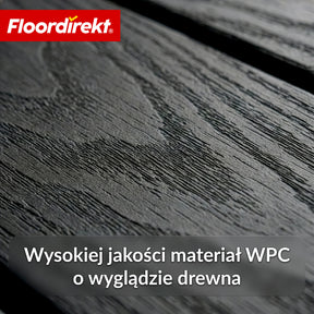 Płytka tarasowa WPC | Noble 3D | Nowoczesna płytka klik 30 x 30 cm na balkon i taras