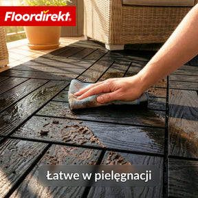 Płytka tarasowa WPC | Noble 3D | Nowoczesna płytka klik 30 x 30 cm na balkon i taras