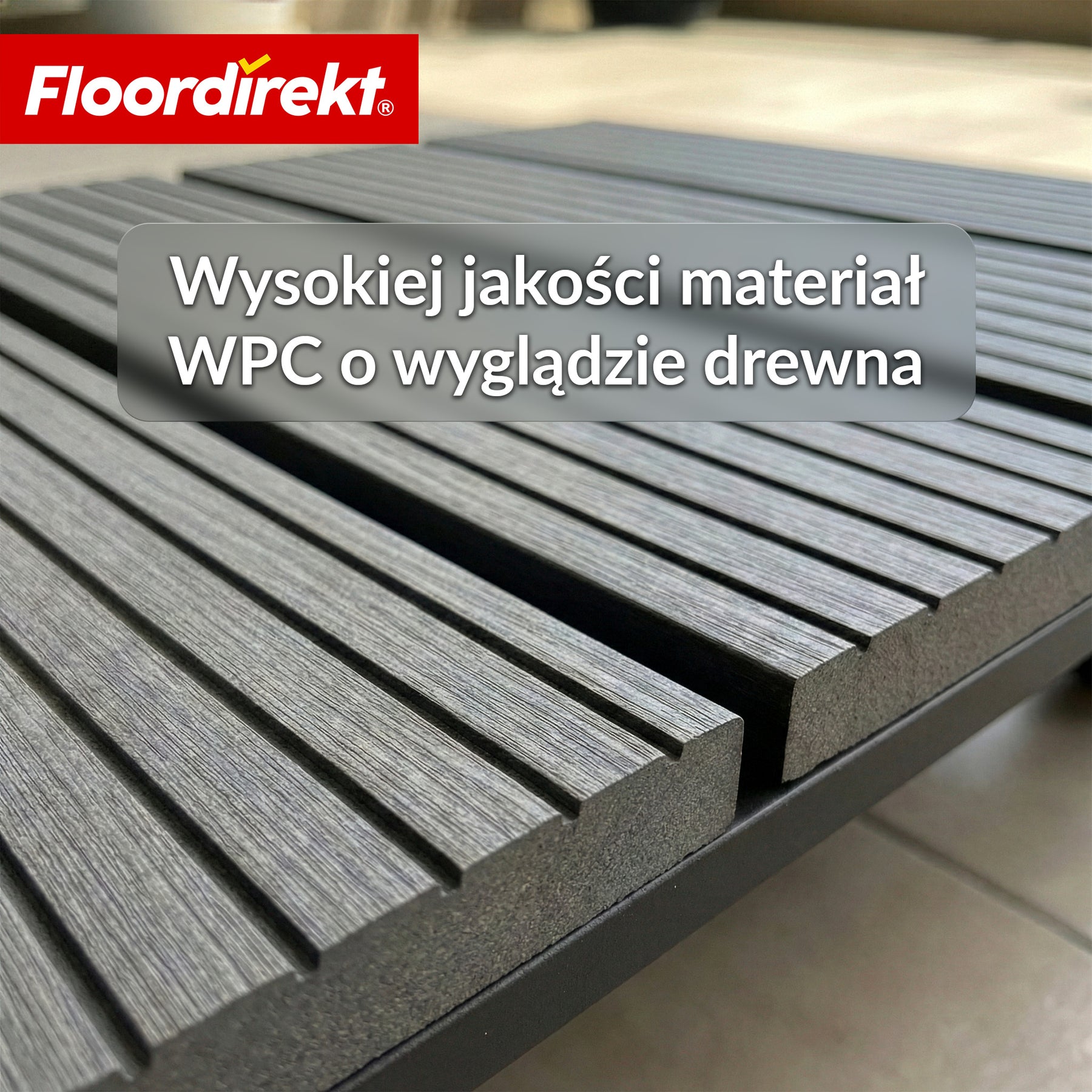 Wózek na rośliny WPC | Marquis | Podstawka na kółkach 30 x 30 cm | Kółka skrętne 360° z hamulcem | Udźwig do 80 kg