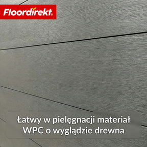 Ogrodzenie WPC | Ponza | 180 x 180 cm | Nowoczesna osłona prywatności i wiatru w kolorze czarnym z aluminiowymi słupkami