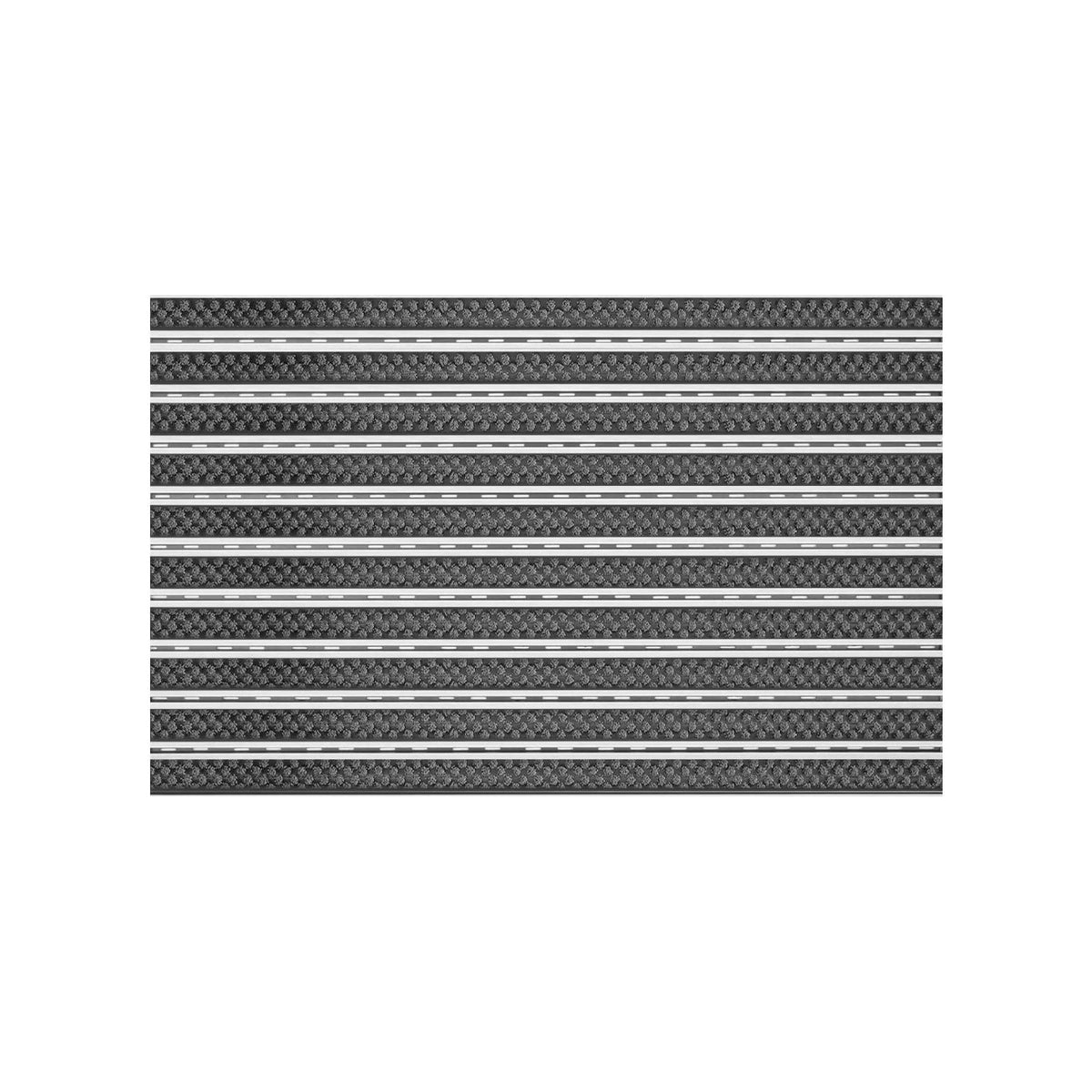 ✂ Mata wejściowa | Wycieraczka aluminiowa Aluflex JR Brush | 15 mm | Na wymiar