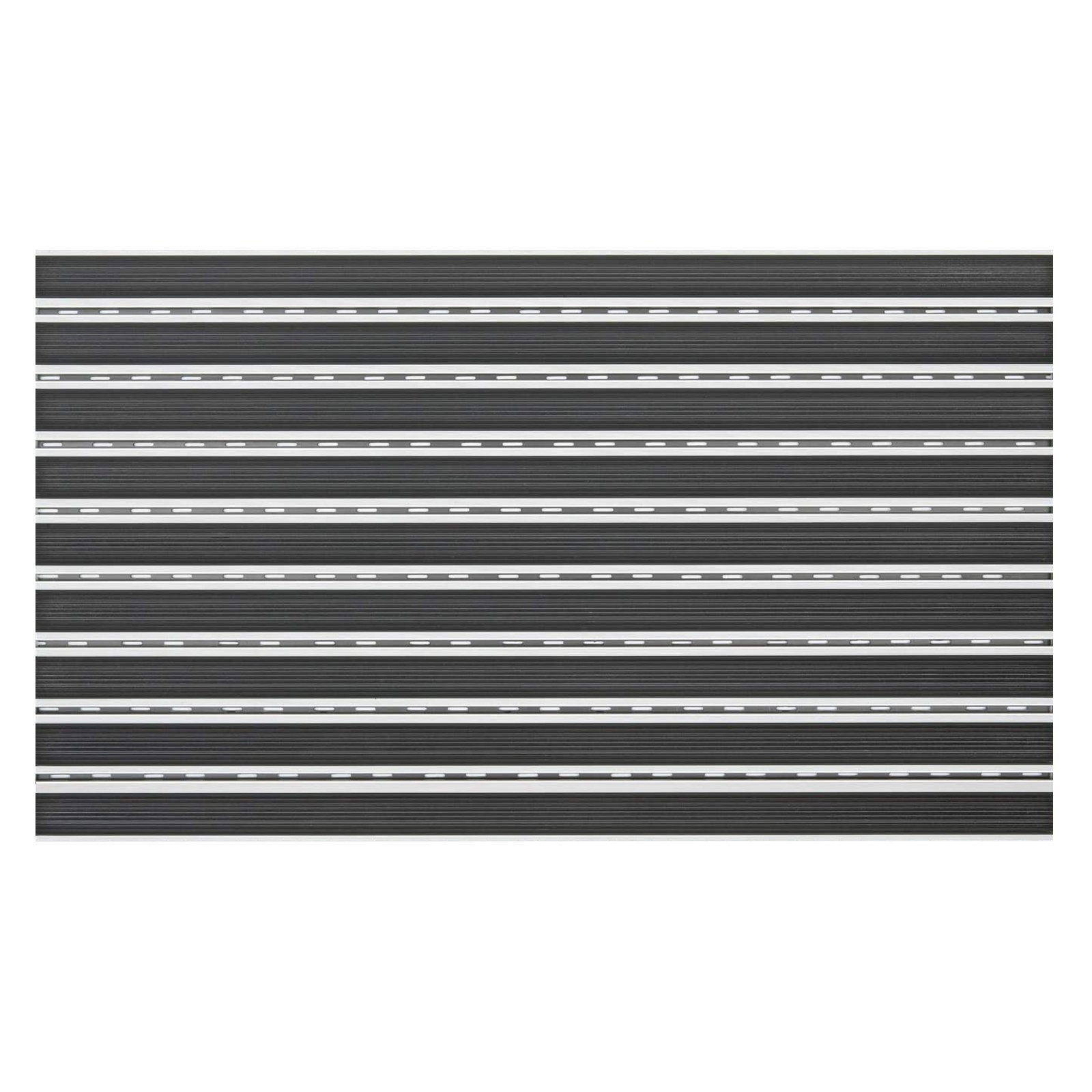 ✂ Mata wejściowa aluminiowa do wnęk Aluflex JR Rubber | 12mm | Profil gumowy | Na wymiar