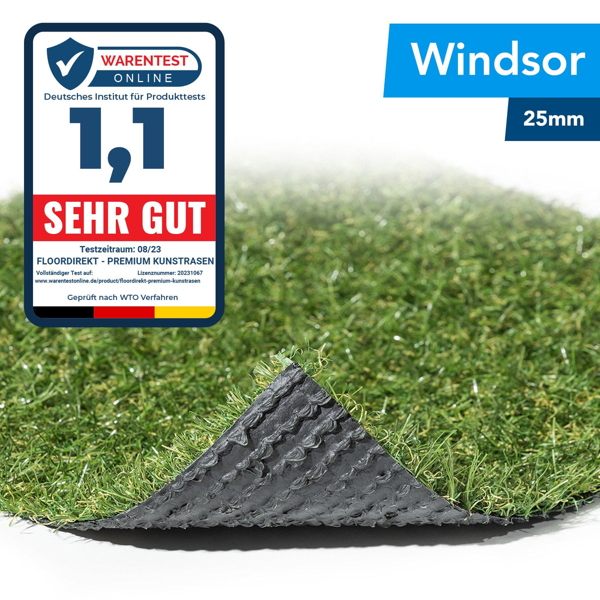 ✂ Sztuczne trawy Windsor | Wysokość: 25 mm | Waga: 1700 g/m²