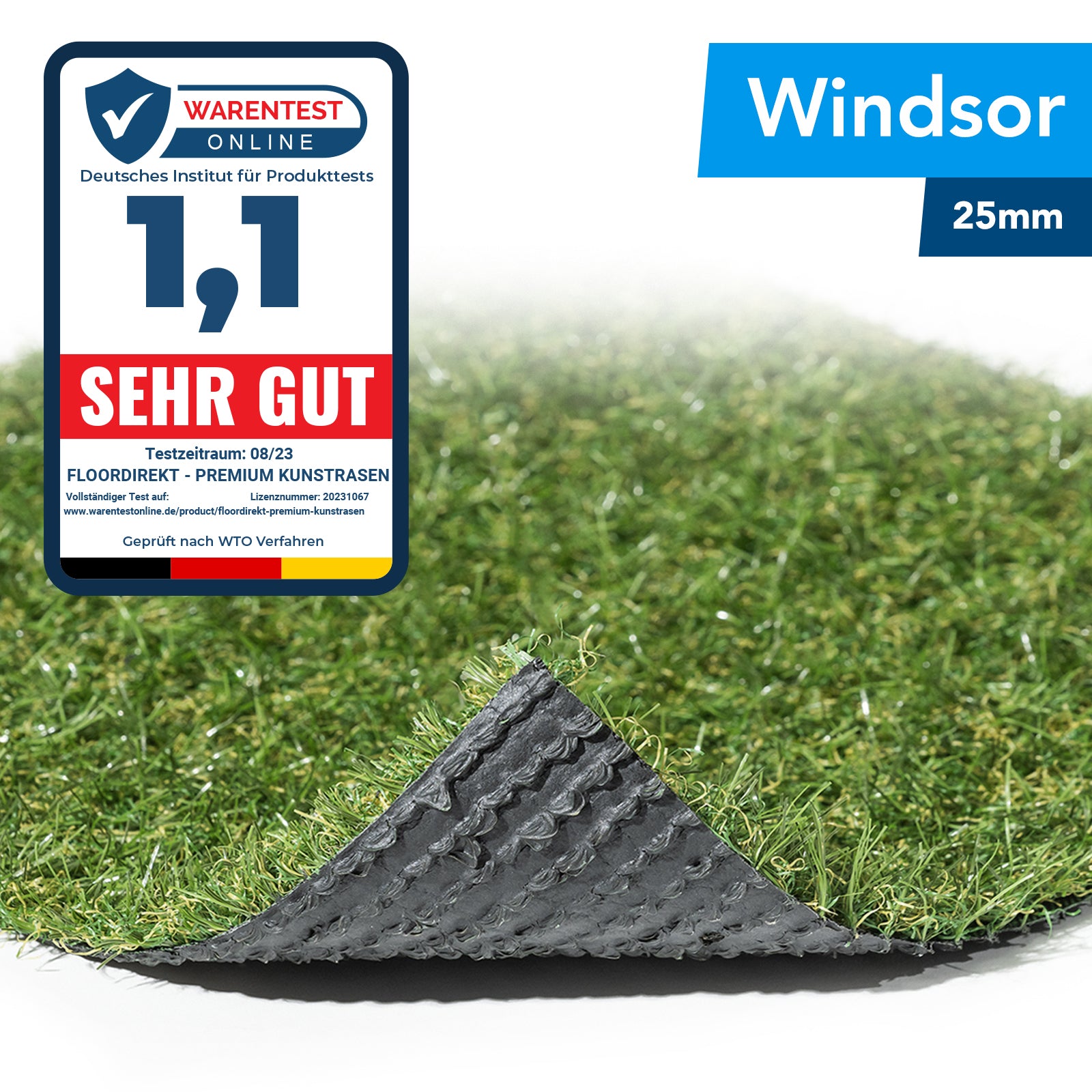 ✂ Sztuczne trawy Windsor | Wysokość: 25 mm | Waga: 1700 g/m²