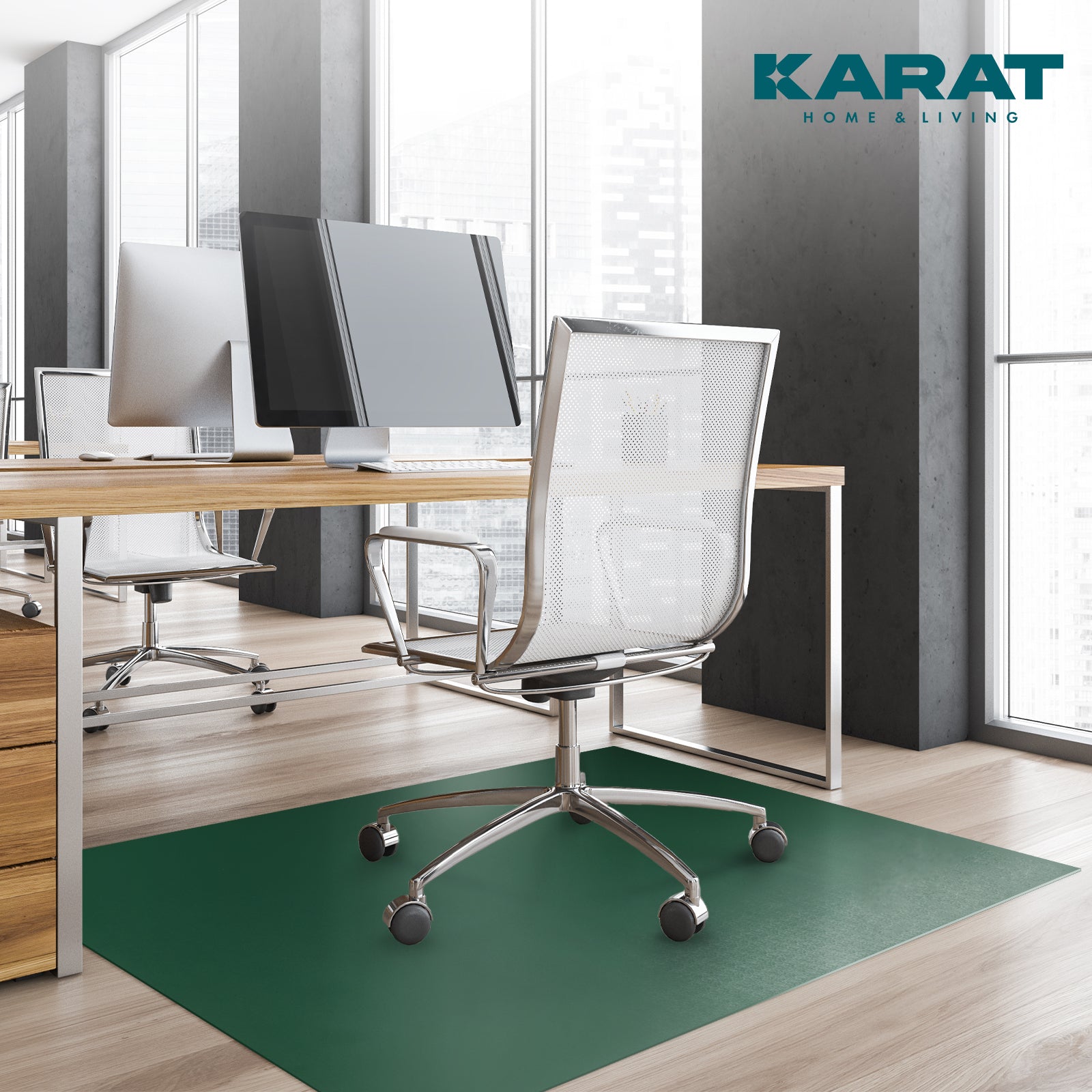 ✂ Mata ochronna do podłóg twardych | Neo | Dostępna w wielu kolorach | Indywidualnie docinana na wymiar